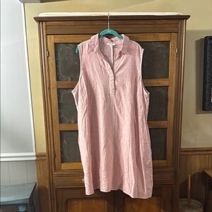 beachlunchlounge Pink Sleeveless Midi Dress